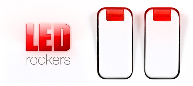 Light the way with illuminated LED Rockers Light the way with illuminated LED Rockers